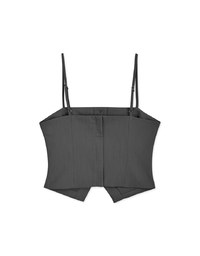 Thin Strap Slit Suit Cami Top
