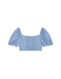 2Way Puffy Sleeve Crop Top (With Padding)