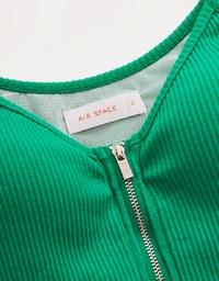 【Air 2.0】Zippered Spaghetti Bra Top ( With Padding)