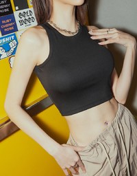 Fantastially Busty Vest Bra Top