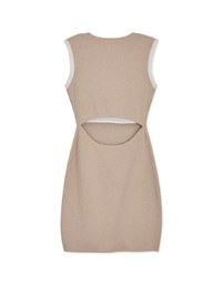 Cutout Waist Knit Dress