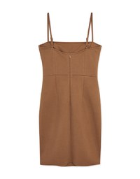 Slit Mini Dress (With Padding)