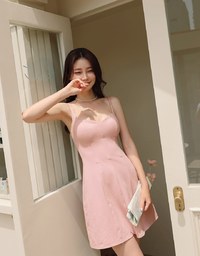 High Natural Waistline Mini Dress