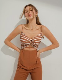 Sensual Style Hollow Knotted Jumpsuit (With Padding)