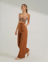 Sensual Style Hollow Knotted Jumpsuit (With Padding)