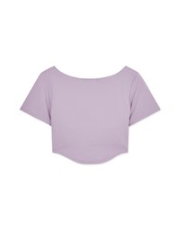 Cooling Push-Up u Collar Crop Fit Bra Top