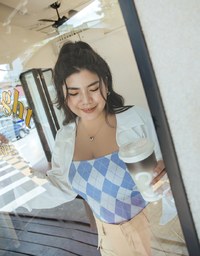 【AiR 2.0】 Zero Feel Argyle Tank Top