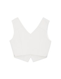 Tweed Scrunch Crop Tank Top