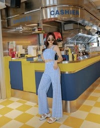 Versatile Checkered Crop Tank Top
