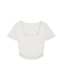 Breezy Cool Side Scrunch Top