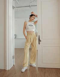 Wide Waist Pleated Bottoms
