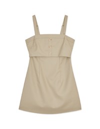 Textured Hollow Waist Mini Tank Dress