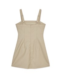 Textured Hollow Waist Mini Tank Dress