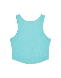 Plain Color Knit Crop Tank Top