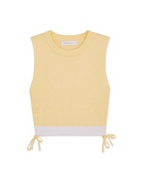 Side Drawstring Crop Tank Top