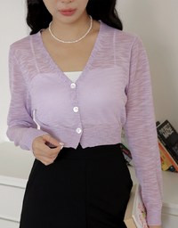 Sheer Mixed Yarn Knitted Top
