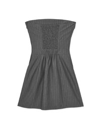 Straight-Cut Flat Suit Short Dress (With Padding)