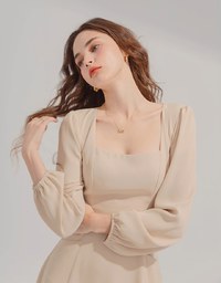 Side Waist Hollow Mini Dress