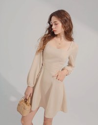 Side Waist Hollow Mini Dress