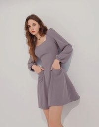 Side Waist Hollow Mini Dress
