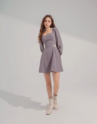 Side Waist Hollow Mini Dress
