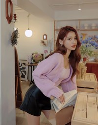 Bouclé Short Cardigan