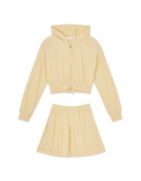 Comfortable Hooded Skirt Suit