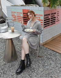Comfortable Hooded Skirt Suit