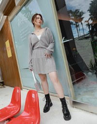 Comfortable Hooded Skirt Suit