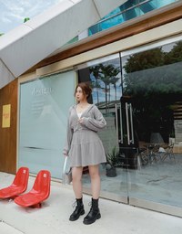 Comfortable Hooded Skirt Suit