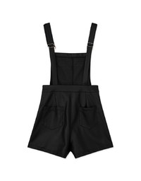 Stylish Leather Suspender Shorts