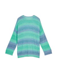 【SHIUAN'S DESIGN】Colorful Two Tone Loose Knit Top