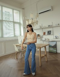 Love Shape Button Knitted Cami Top