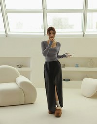 DOUBLE PUSH U Collar Heating BRA TOP