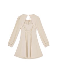 Gold Chain Round Neck Hollow Short Dress