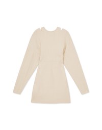 Cut Out Shoulder Splice Bodycon Dress