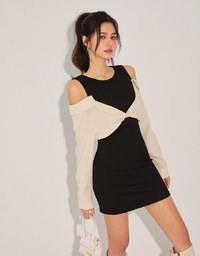 Casual Patchwork Dress