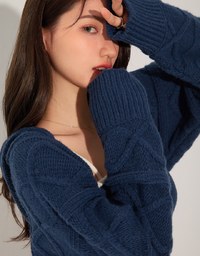 立體織紋連帽套裝