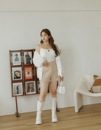 Thin Shoulder Heattech Bra Top