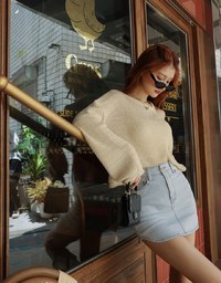 Supermodel Long Leg Denim Skirt