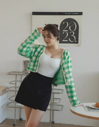 【Stark Minimalism 2.0】High-Waist Slit Skort