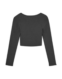 Faux 2 Piece Zip Knitted Top