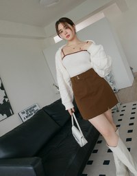 Knitted Hooded Set Wear