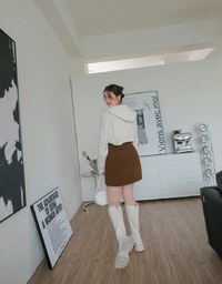 Knitted Hooded Set Wear