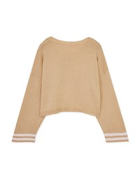 Preppy Style Knit Crop Top