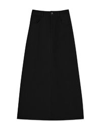 High Waist Slimming Slit Maxi Skirt