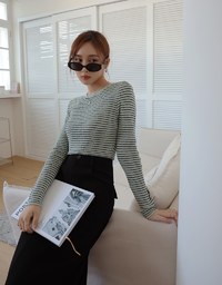 High Waist Slimming Slit Maxi Skirt