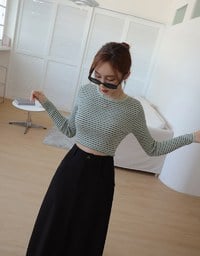 High Waist Slimming Slit Maxi Skirt