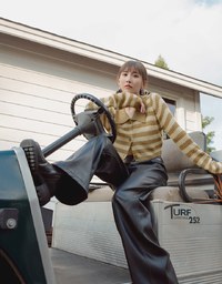【ᴍᴇɪɢᴏ's Design】Fashionable Matte Leather Wide Pants
