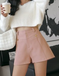 Plain Flannel Shorts